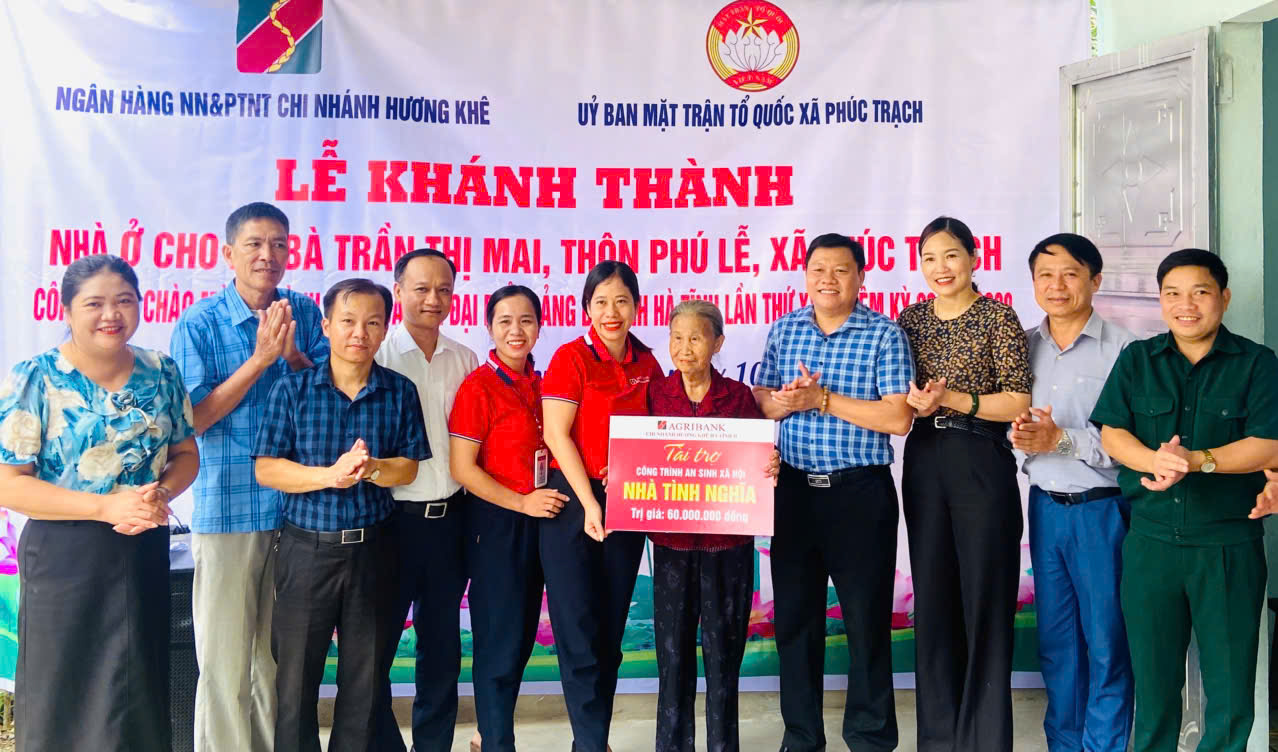 LỄ KHÁNH THÀNH NHÀ Ở CHO HỘ NGHÈO TẠI XÃ PHÚC TRẠCH