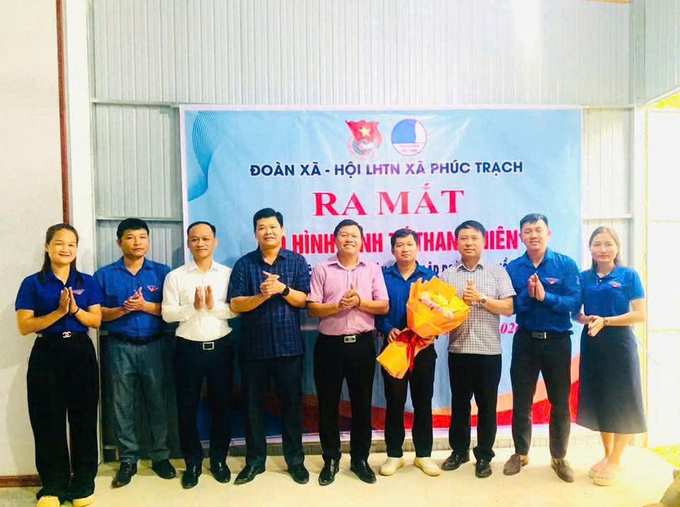 PHÚC TRẠCH: TỔ CHỨC LỄ CÔNG BỐ THÀNH LẬP CHI ĐOÀN CƠ QUAN XÃ VÀ RA MẮT MÔ HÌNH KINH TẾ THANH NIÊN