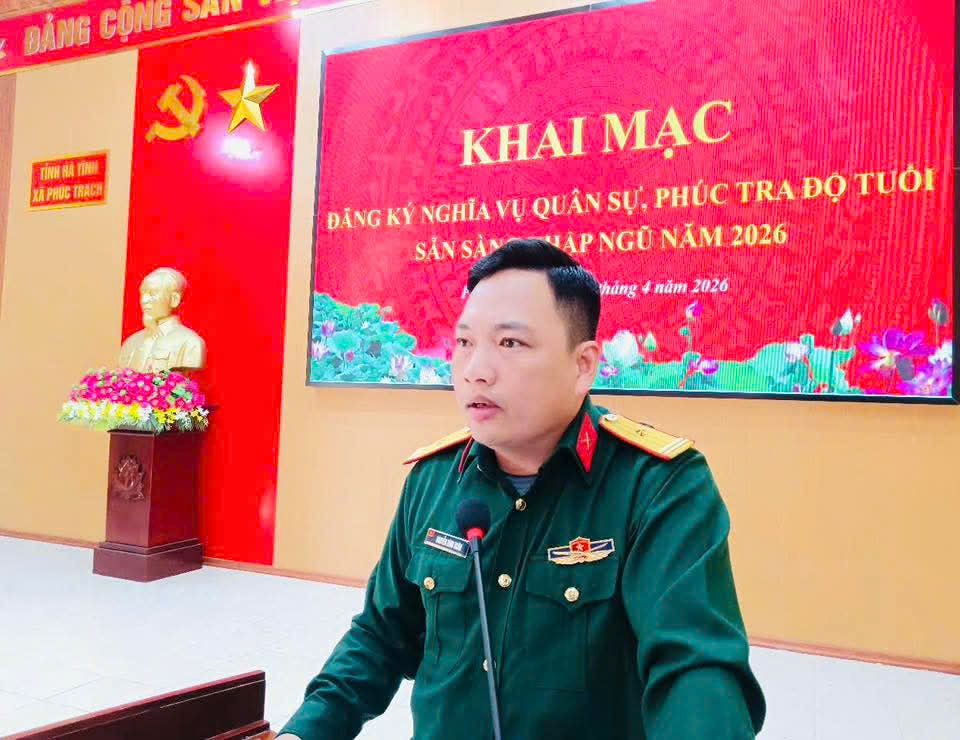 KHAI MẠC ĐĂNG KÝ NGHĨA VỤ QUÂN SỰ LẦN ĐẦU VÀ PHÚC TRA ĐỘ TUỔI SẴN SÀNG NHẬP NGŨ NĂM 2026 TẠI XÃ PHÚC TRẠCH