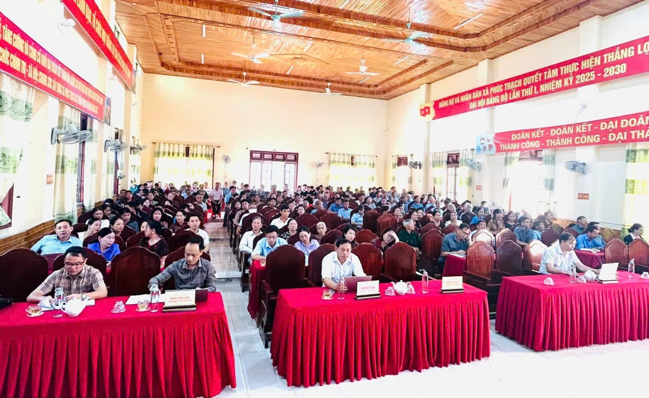 XÃ PHÚC TRẠCH TỔ CHỨC HỘI NGHỊ HỌC TẬP, QUÁN TRIỆT CÁC NGHỊ QUYẾT, CHỈ THỊ, KẾT LUẬN CỦA CẤP TRÊN