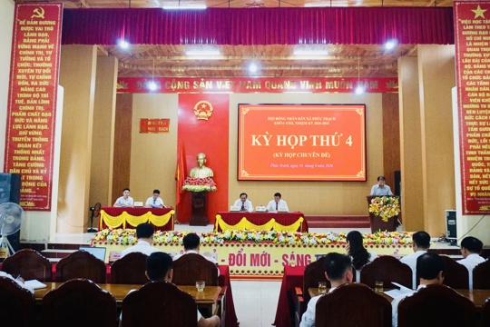 HĐND xã Phúc Trạch tổ chức Kỳ họp thứ 4, khóa XXII, nhiệm kỳ 2026–2031