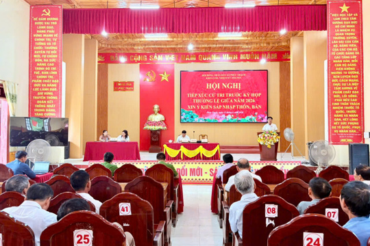 Xã Phúc Trạch tổ chức Hội nghị tiếp xúc cử tri trước Kỳ họp thường lệ giữa năm 2026 Hội đồng nhân dân xã khóa XXII