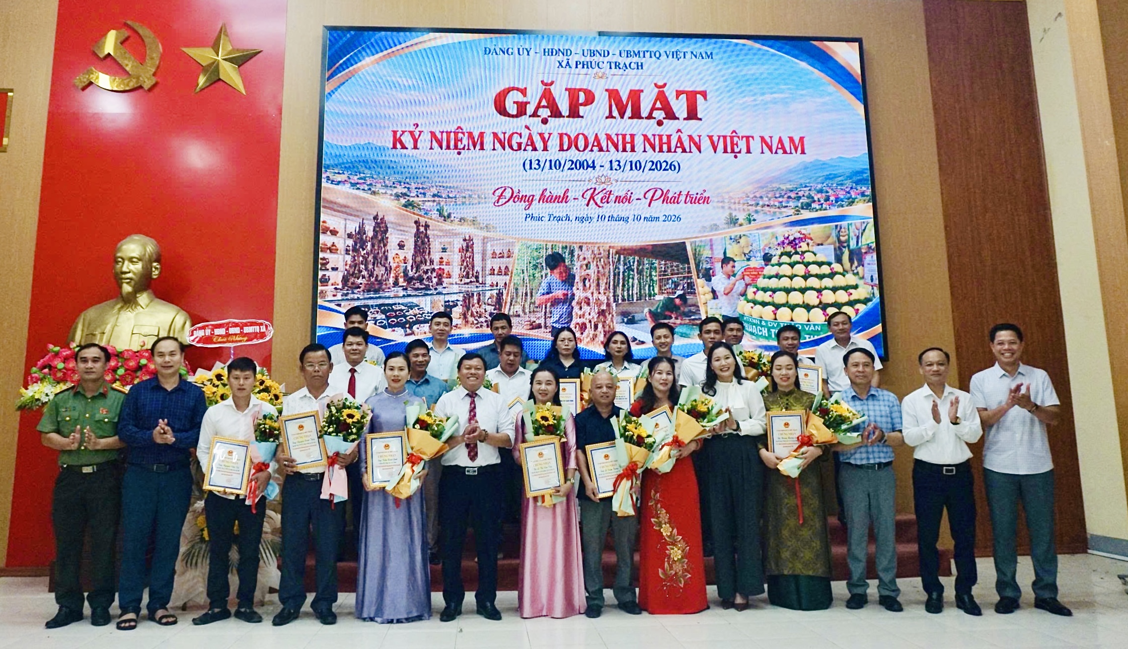 Xã Phúc Trạch tổ chức Lễ gặp mặt kỷ niệm Ngày Doanh nhân Việt Nam