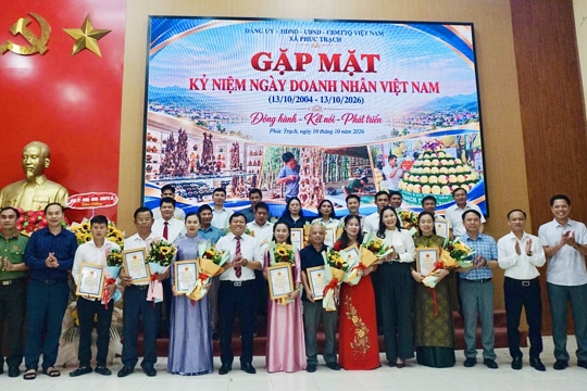 Xã Phúc Trạch tổ chức Lễ gặp mặt kỷ niệm Ngày Doanh nhân Việt Nam 