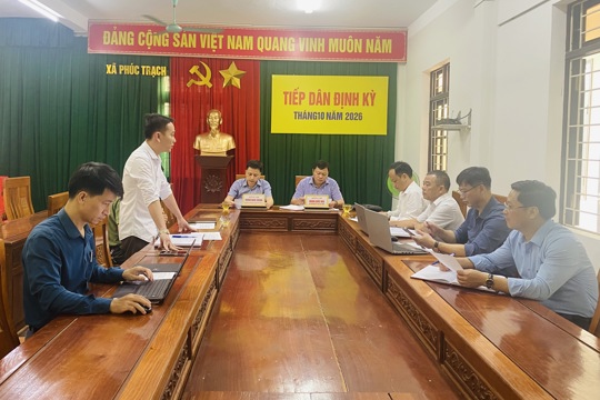 Lãnh đạo xã Phúc Trạch tiếp công dân định kỳ và kiểm tra thực địa các vụ việc trên địa bàn tháng 10 năm 2026