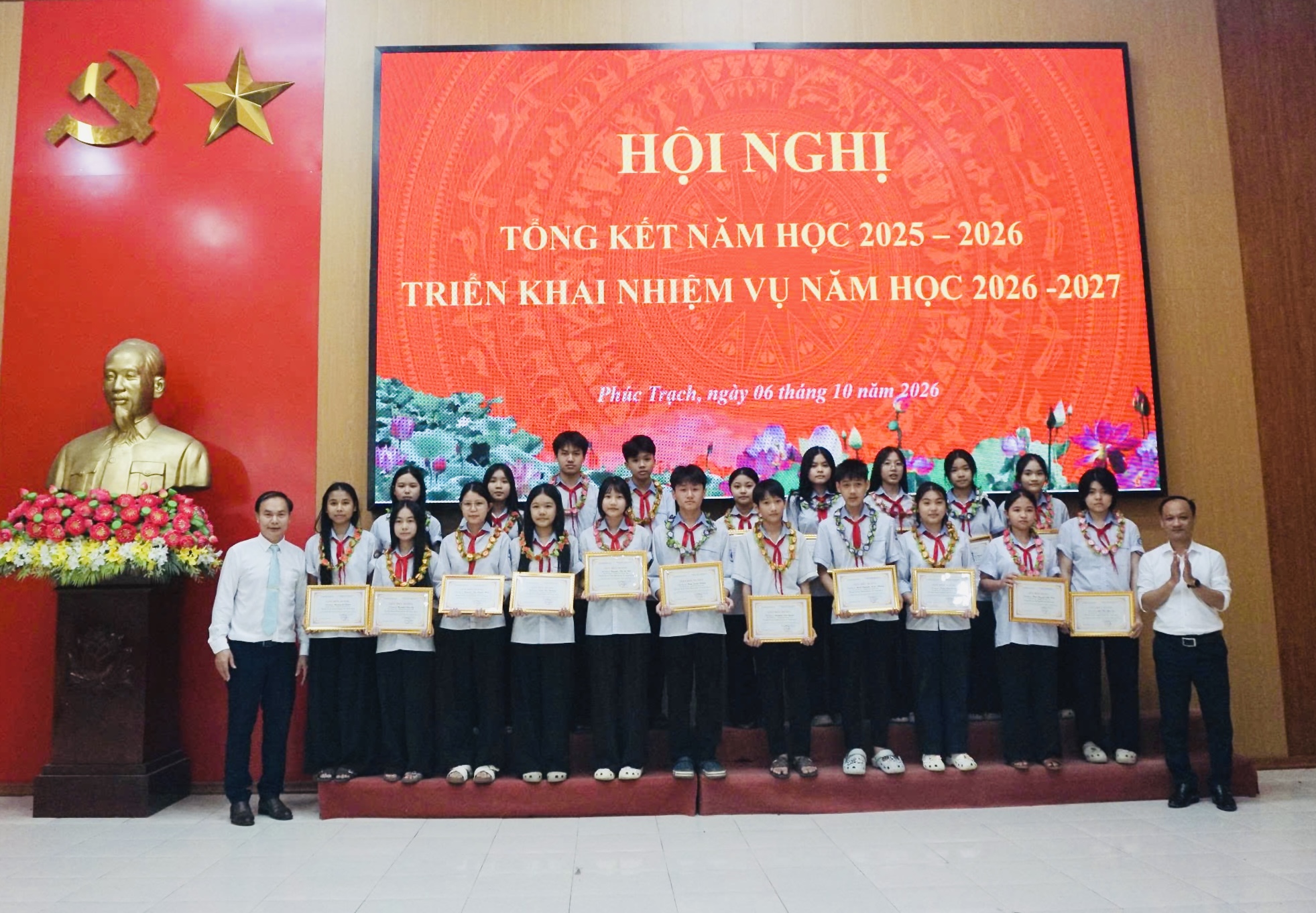 Xã Phúc Trạch tổng kết năm học 2025-2026, triển khai nhiệm vụ năm học 2026-2027