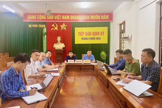Lãnh đạo xã Phúc Trạch tổ chức tiếp công dân định kỳ tháng 8 năm 2026