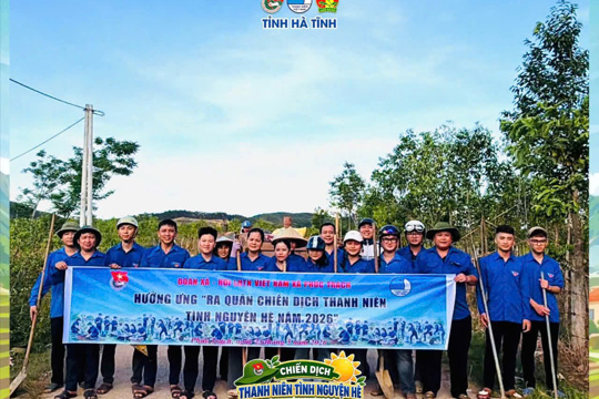 Tuổi trẻ xã phúc Trạch ra quân hưởng ứng chiến dịch thanh niên tình nguyện hè năm 2026 