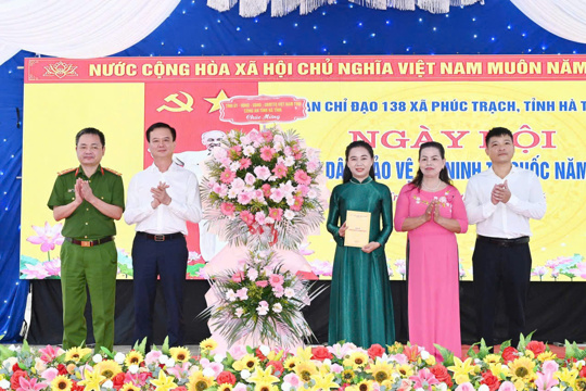 Xã Phúc Trạch tổ chức điểm “Ngày hội toàn dân bảo vệ an ninh Tổ quốc” năm 2026