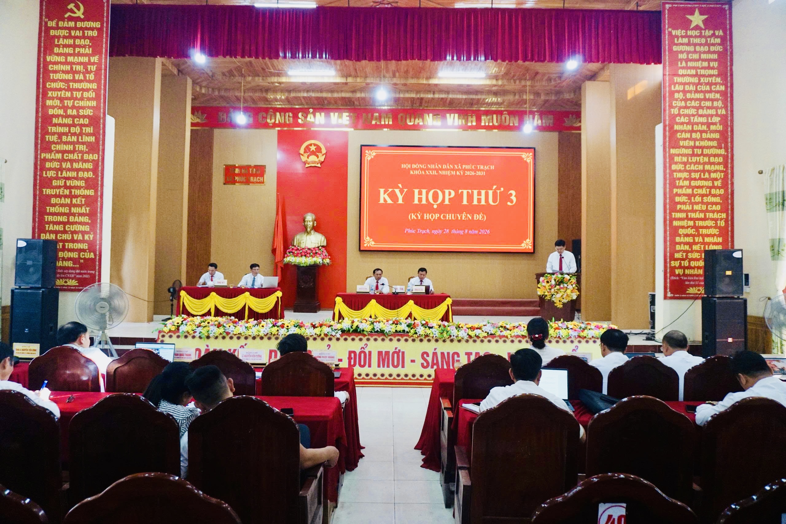 HĐND xã Phúc Trạch tổ chức Kỳ họp thứ 3 (Kỳ họp chuyên đề), khóa XXII, nhiệm kỳ 2026-2031