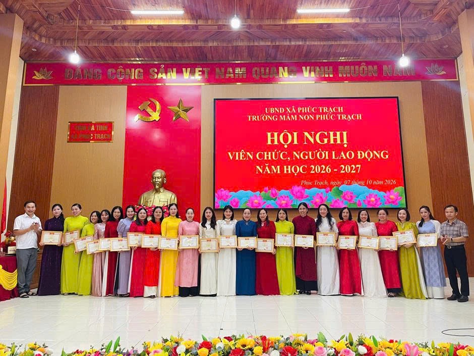 Trường Mầm non Phúc Trạch tổ chức Hội nghị viên chức, người lao động năm học 2026-2027