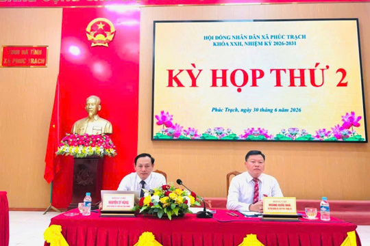Hội đồng nhân dân xã Phúc Trạch tổ chức Kỳ họp thường lệ giữa năm 2026 (Kỳ họp thứ 2), khóa XXII, nhiệm kỳ 2026–2031