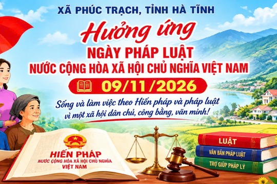Xã Phúc Trạch hưởng ứng ngày Pháp luật Việt Nam 09/11/2026