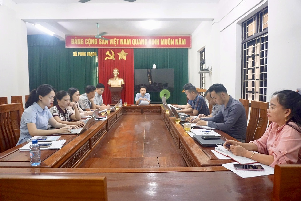 UBND xã Phúc Trạch tổ chức buổi làm việc chuyên đề với Trung tâm Dịch vụ tổng hợp xã