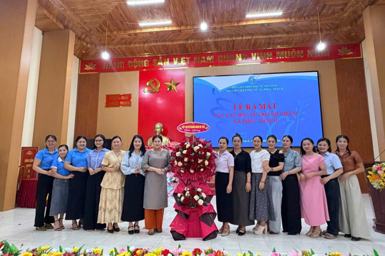 Hội Liên hiệp phụ nữ xã Phúc Trạch tổ chức Lễ ra mắt Câu lạc bộ “Nữ doanh nhân” xã Phúc Trạch