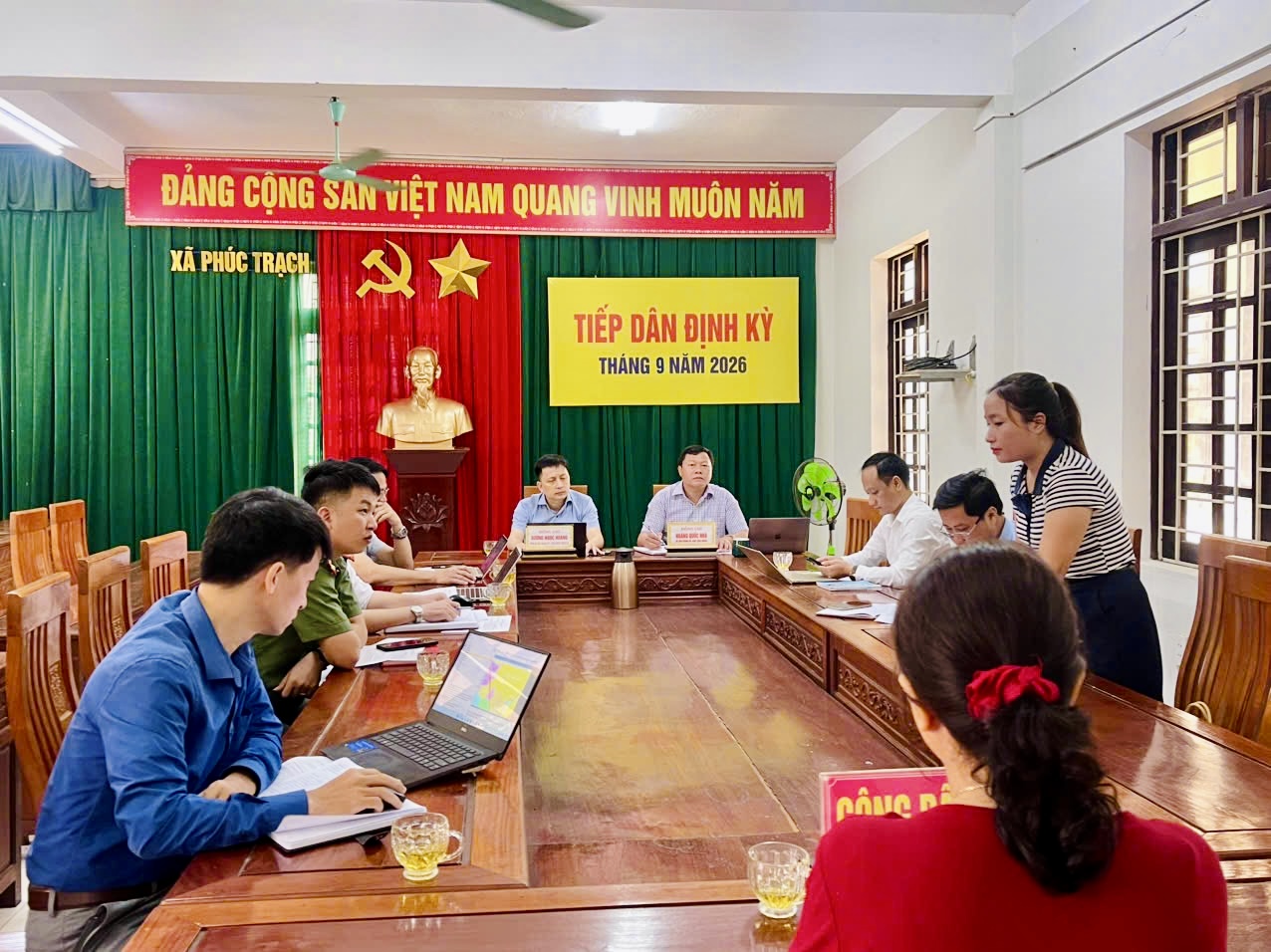 Lãnh đạo xã Phúc Trạch tổ chức tiếp công dân định kỳ và tiếp công dân tại hiện trường tháng 9 năm 2026